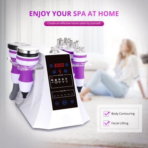 5 in 1 Ultrasonic Cavitation Vacuum RF Body Slimming Skin Lifting Machine